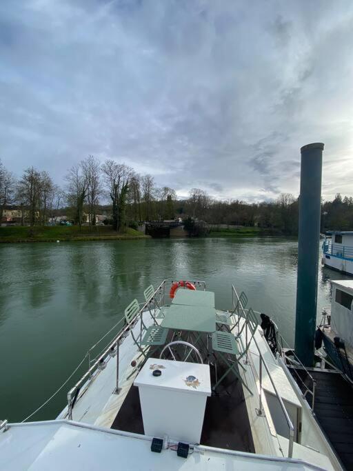 La Ferté-sous-Jouarre Charmant Bateau Sur La Marne מראה חיצוני תמונה