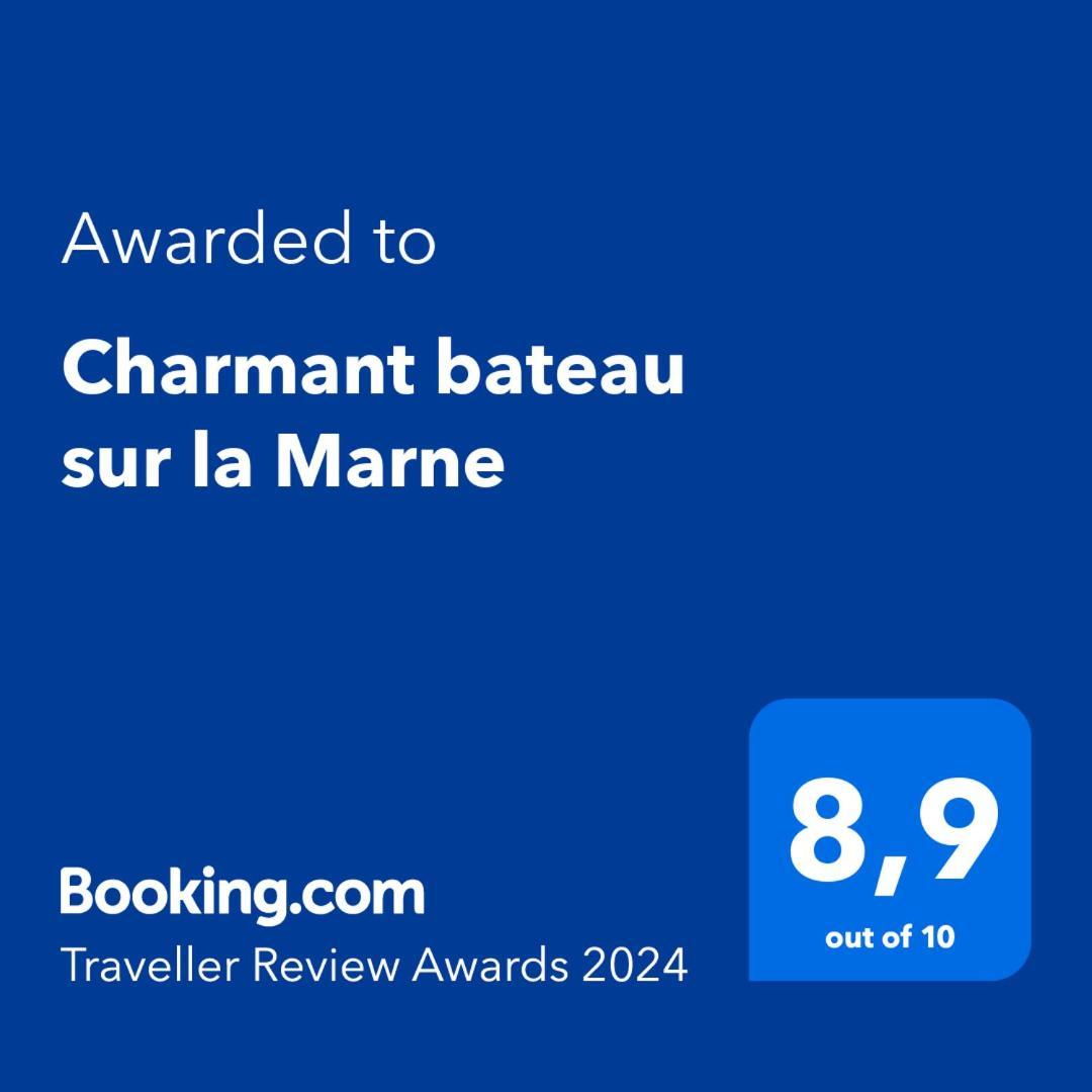La Ferté-sous-Jouarre Charmant Bateau Sur La Marne מראה חיצוני תמונה
